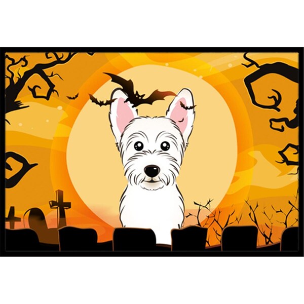 Carolines Treasures Halloween Westie Indoor and Outdoor Mat- 24 x 36 in. BB1784JMAT - main